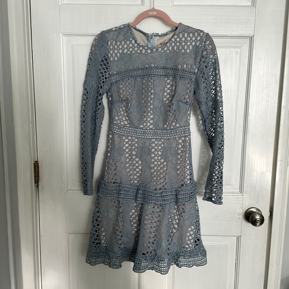 Long sleeve lace dress